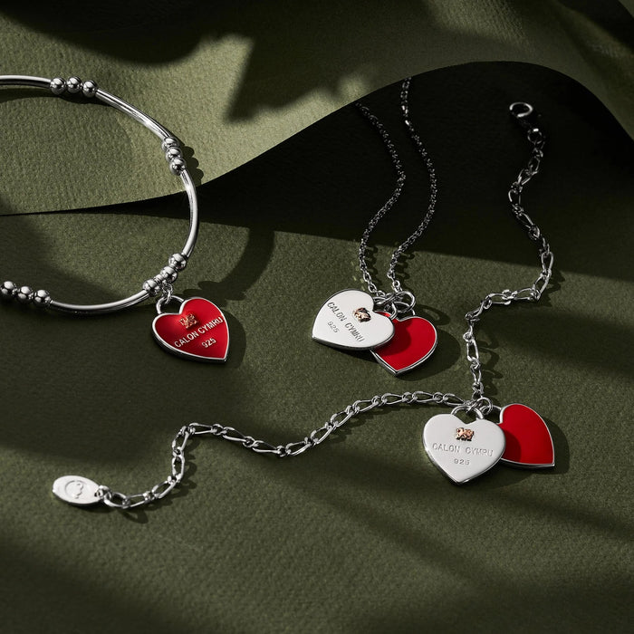 Clogau WRU Welsh Heart Silver Affinity Bracelet