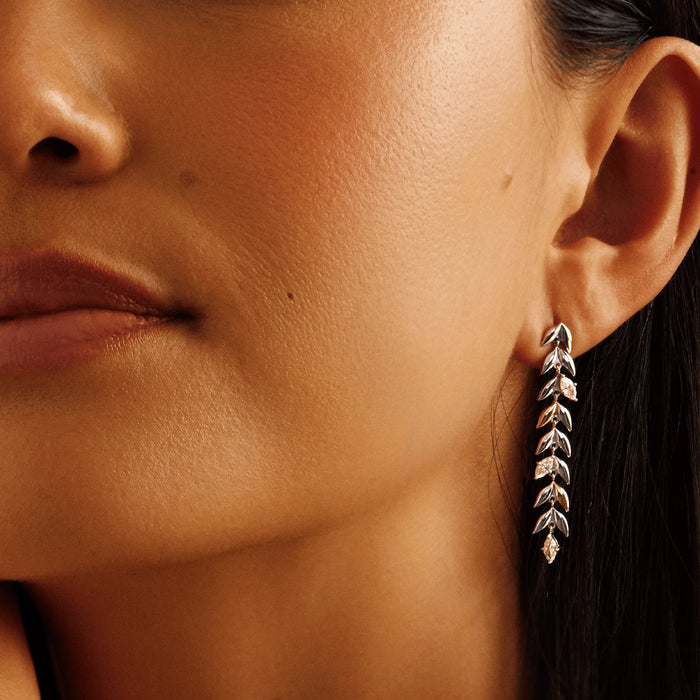 Clogau® Royal Clogau® Sterling Silver Leaf Drop Earrings