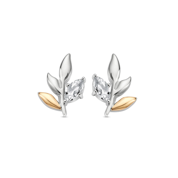 Clogau Royal Clogau® Sterling Silver Leaf Stud Earrings