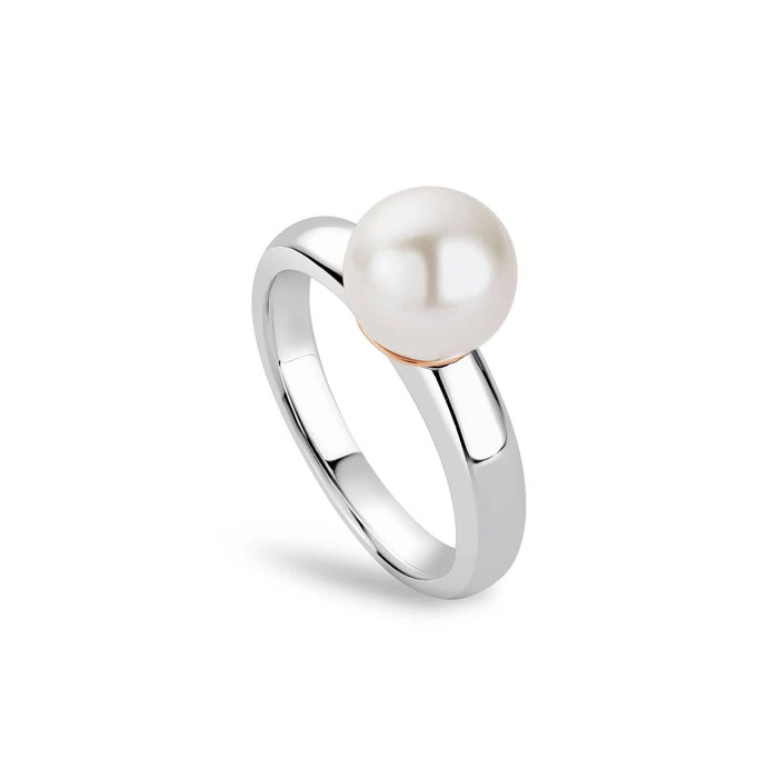 Clogau Beachcomber Silver And Pearl Ring