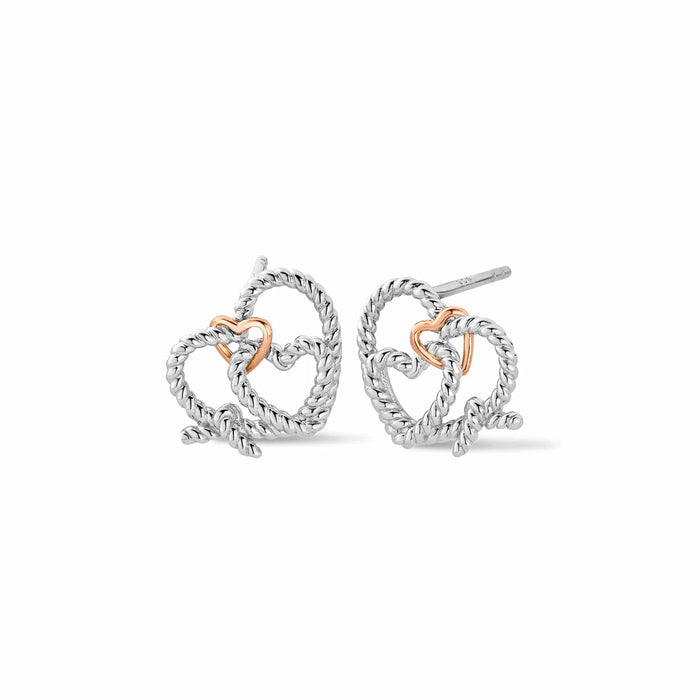 Clogau Bound Forever Silver Stud Earrings