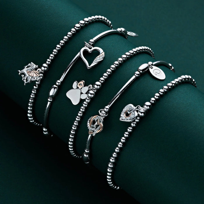 Clogau Cariad Sparkle Bead Bracelet