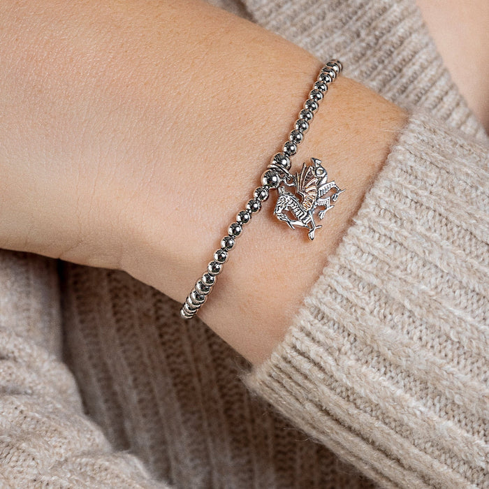 Clogau Welsh Dragon Bead Bracelet