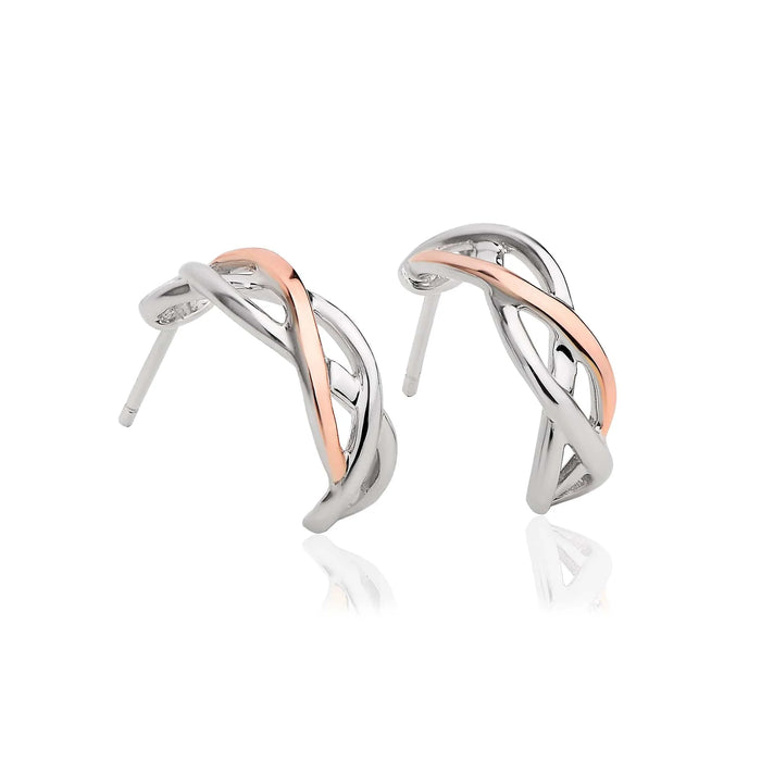 Clogau Eternal Love Weave Hoop Earrings