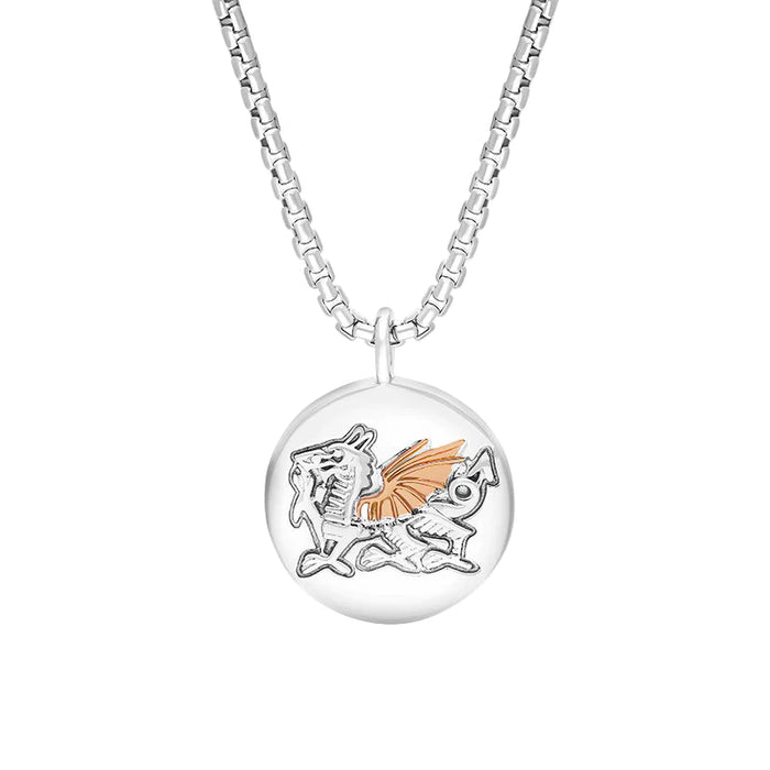 Clogau Welsh Rugby Union and Welsh Dragon Pendant
