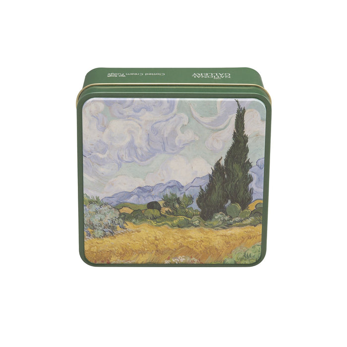 National Gallery Van Gogh's Wheatfield Tin Of Clotted Cream Fudge