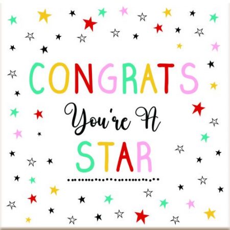 Scentiment Gifts Congrats Your A Star Coaster