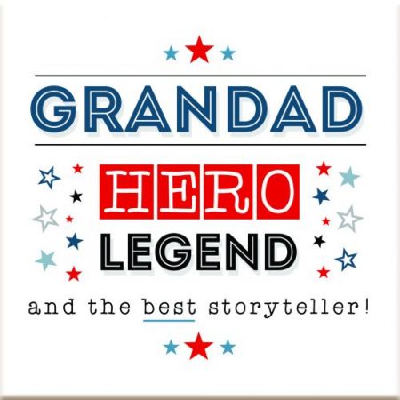 Scentiment Gifts Grandad Hero Legend Coaster