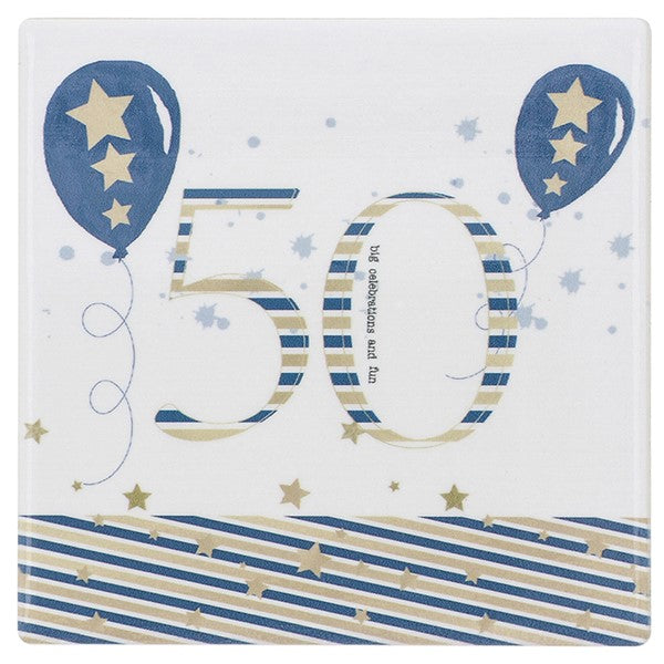 Rush Domino 50th Birthday Coaster