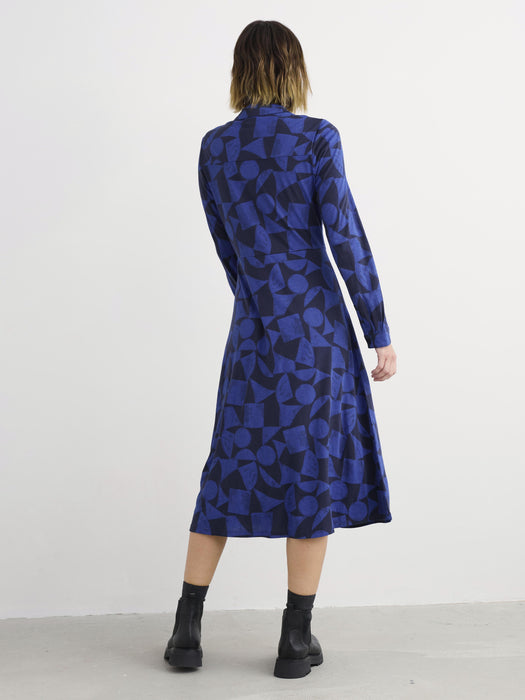 Seasalt Women's Coastline Dress In Geo Tumble Maritime