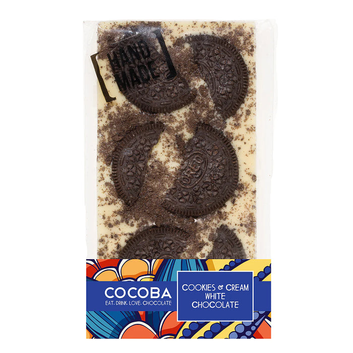 Cocoba Cookies & Cream White Chocolate Bar
