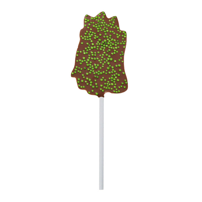 Cocoba Milk Chocolate Stegosaurus Lollipop With Sprinkles Lollipop