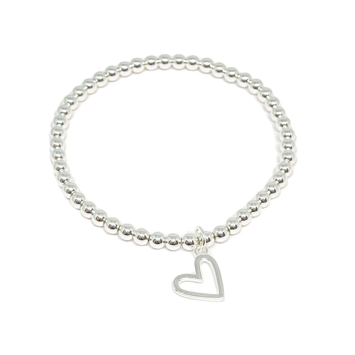 Clementine Coco Heart Bracelet - Silver