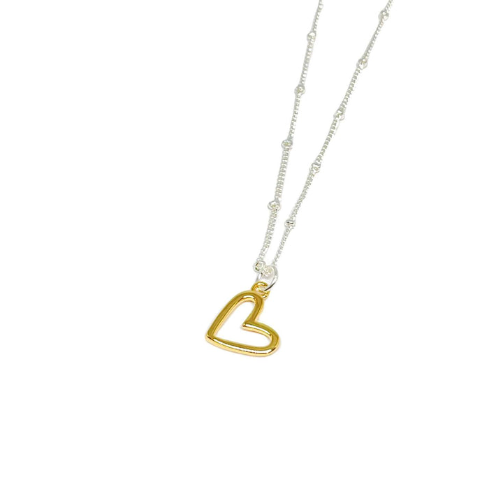 Clementine Coco Heart Necklace - Gold