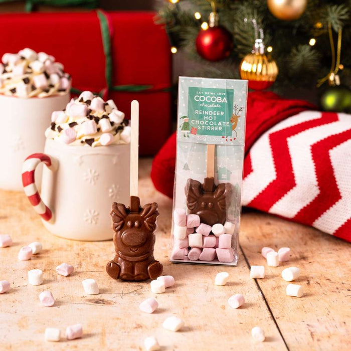 Cocoba Christmas Reindeer Hot Chocolate Stirrer
