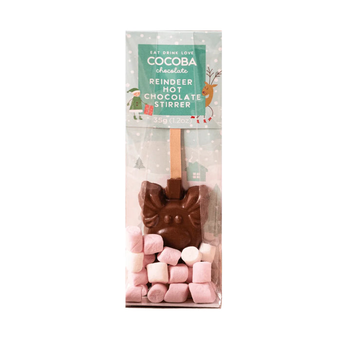 Cocoba Christmas Reindeer Hot Chocolate Stirrer