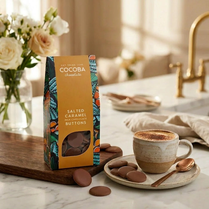 Cocoba Salted Caramel Milk Chocolate Buttons