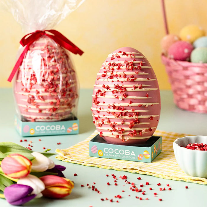 Cocoba Vegan Strawberries & Cream Easter Egg 250g