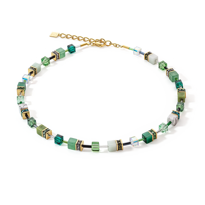 Coeur De Lion GeoCUBE® Iconic Precious Green Necklace