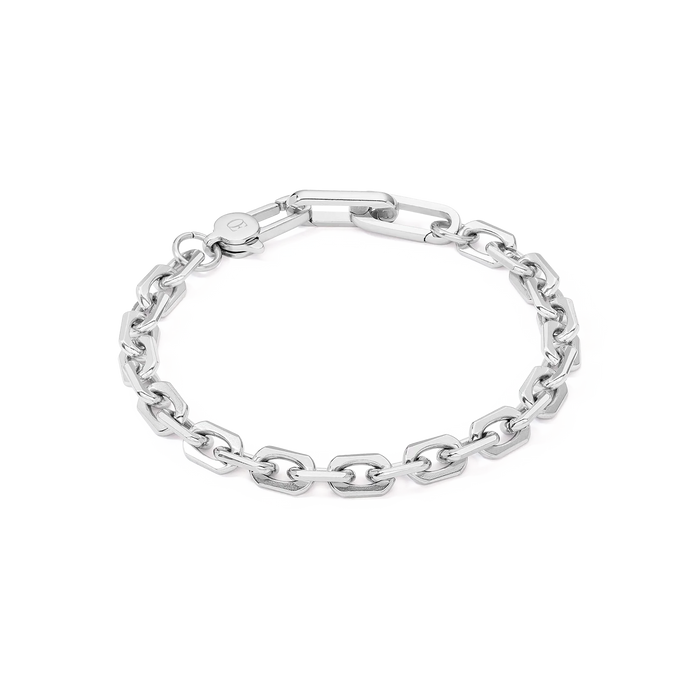 Coeur De Lion Unisex Link Chain Silver Bracelet