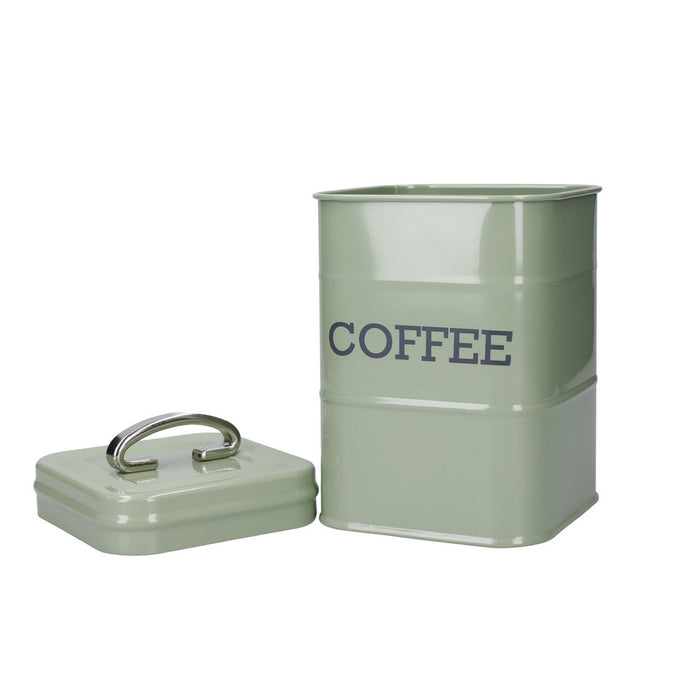 KitchenCraft Living Nostalgia English Sage Green Coffee Canister