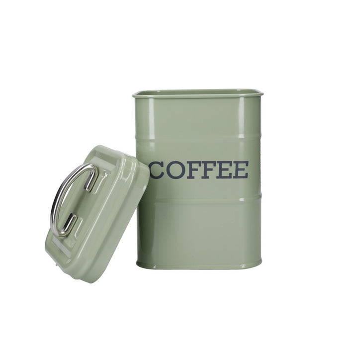 KitchenCraft Living Nostalgia English Sage Green Coffee Canister