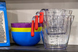 Colourworks 3 Piece Red Acrylic Measuring Jug Set