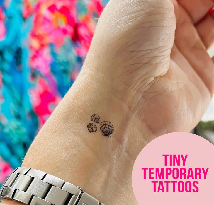 Coral & Mint Mermaid Tattoos