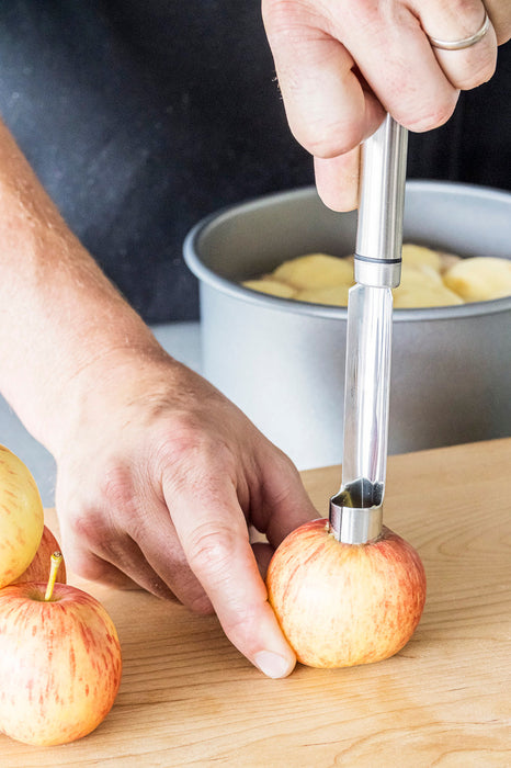 KitchenCraft Oval Handled Stainless Steel Apple Corer