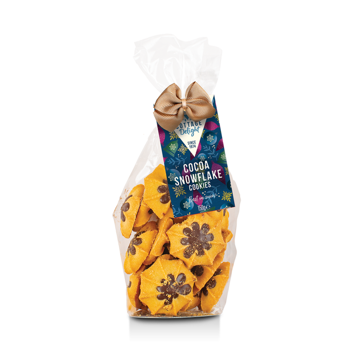 Cottage Delights Cocoa Snowflake Cookies 2025