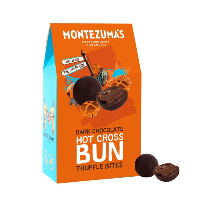 Cottage Delights Montezuma's Dark Chocolate Hot Cross Bun Truffle Bites