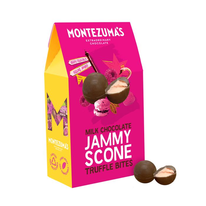 Cottage Delights Montezuma's Milk Chocolate Jammy Scone Truffle Bites