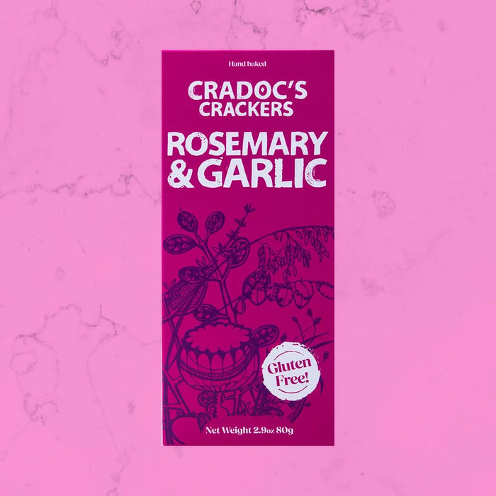 Cradoc's Gluten Free Rosemary And Garlic Crackers