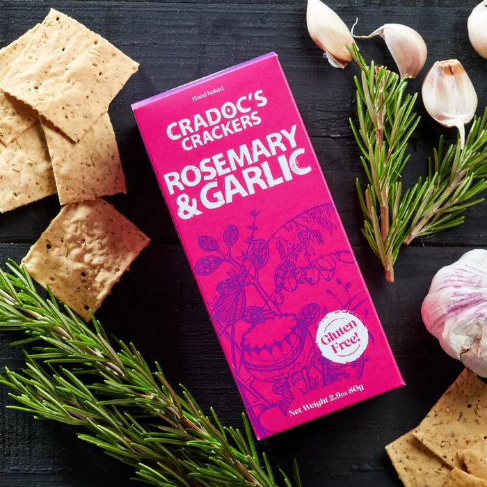 Cradoc's Gluten Free Rosemary And Garlic Crackers