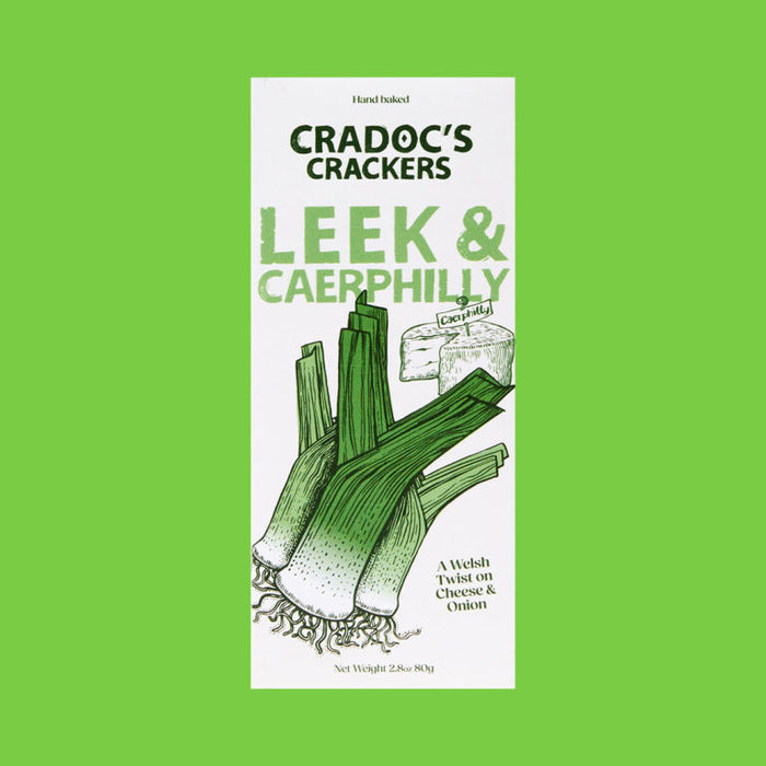 Cradoc's Savoury Biscuits Leek and Caerphilly Cheese