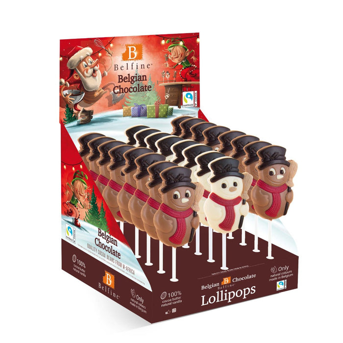 Creme d'Or Snowman Lollipop White/Milk 25g