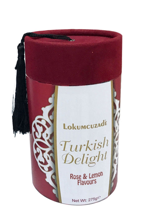 Lokumcuzade Fez Box of Rose and Lemon Flavoured Turkish Delight