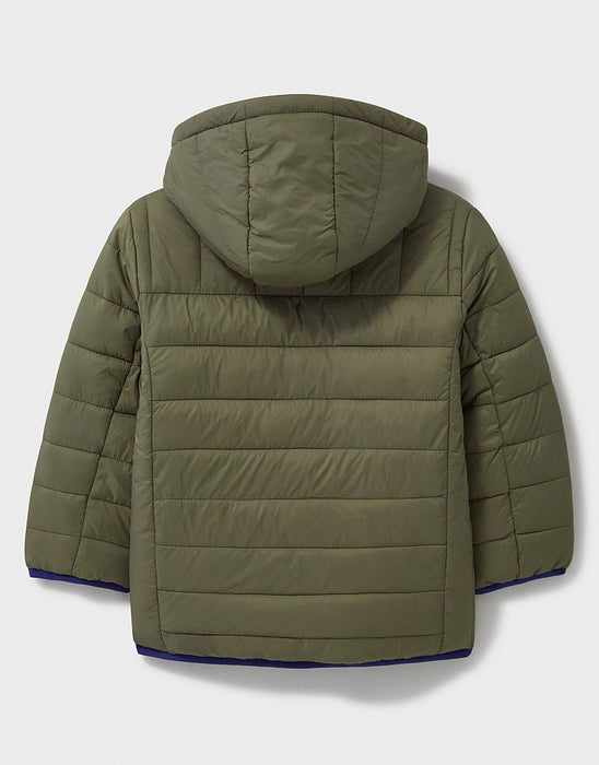 Crew Clothing Boys Reversible Lightweight Lowther Jacket In Navy Khaki