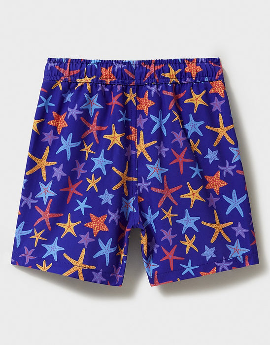 Crew Clothing Boys Starfish Swim Shorts - Navy Multi