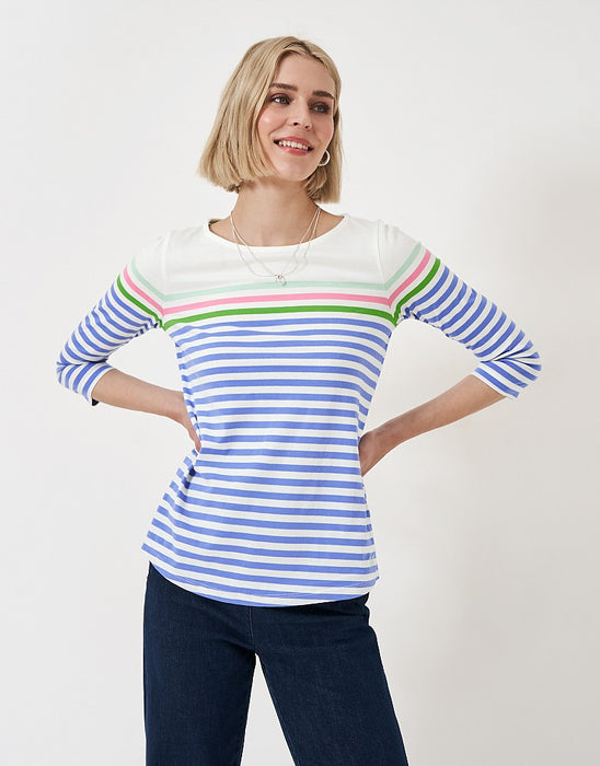 Crew Clothing Women's Essential Breton Top In Multi Stripe