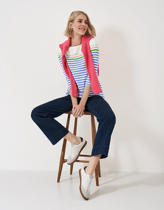 Crew Clothing Women's Essential Breton Top In Multi Stripe