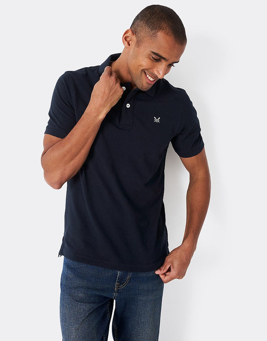 Crew Clothing Men's Classic Pique Polo Shirt In Navy