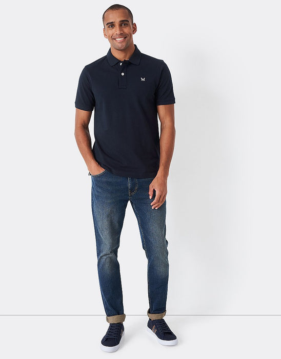 Crew Clothing Men's Classic Pique Polo Shirt In Navy