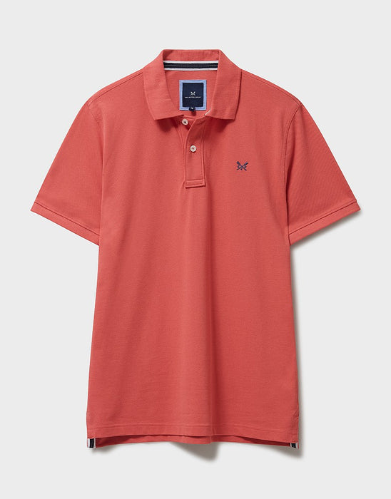 Crew Clothing Classic Pique Polo Shirt Spiced Coral