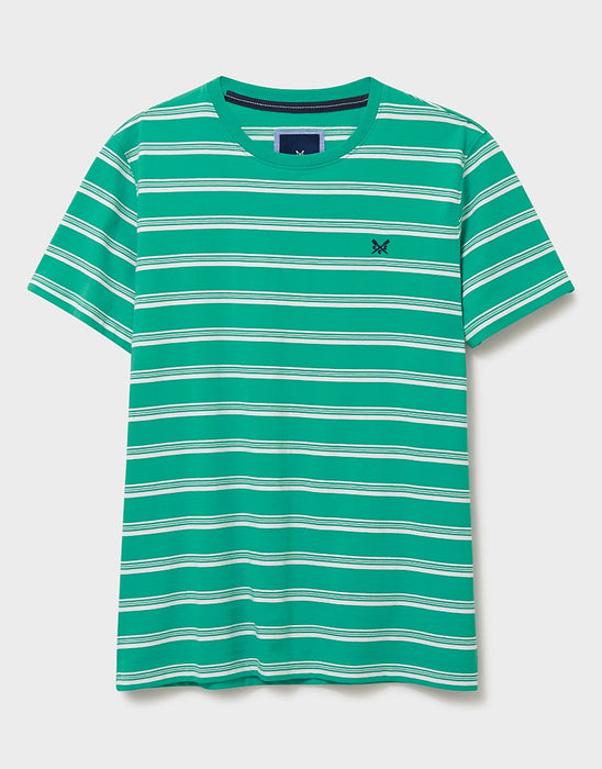 Crew Clothing Feeder Stripe T-Shirt Arcadia Green