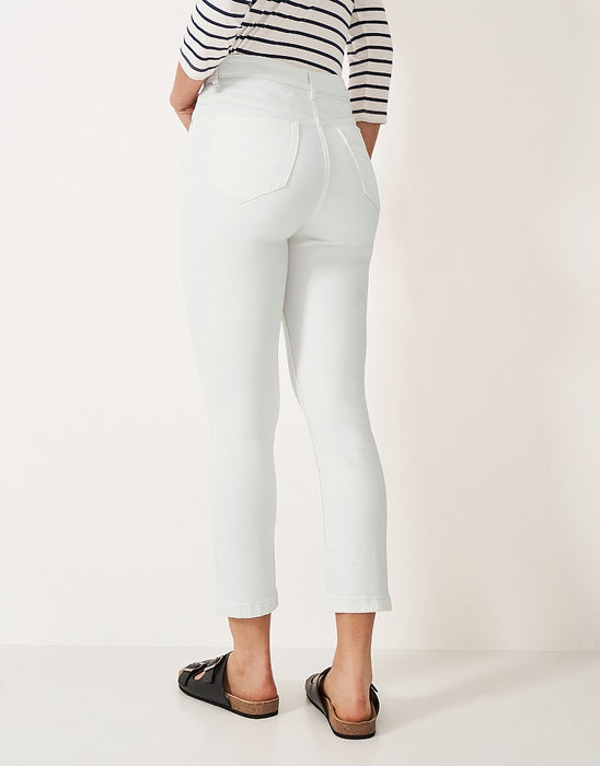 Crew Clothing Women's White Cropped Jeans