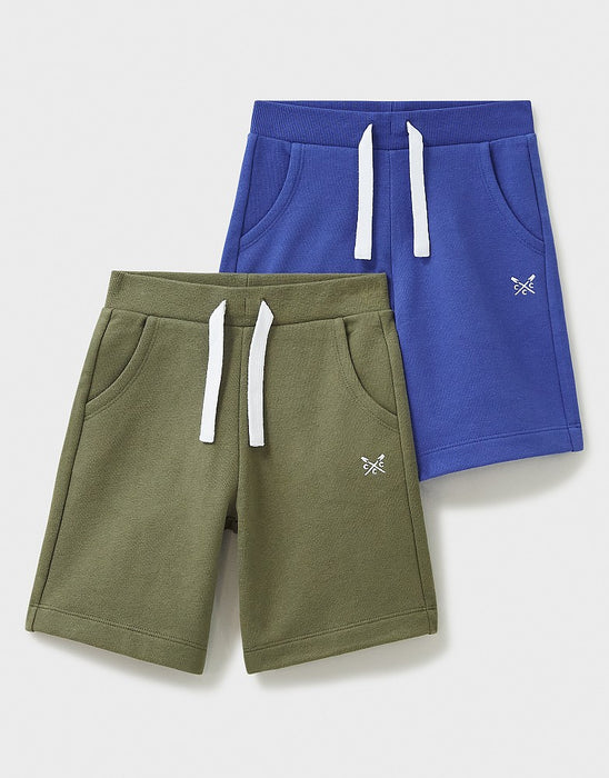 Crew Clothing Boys 2 Pack Jersey Shorts