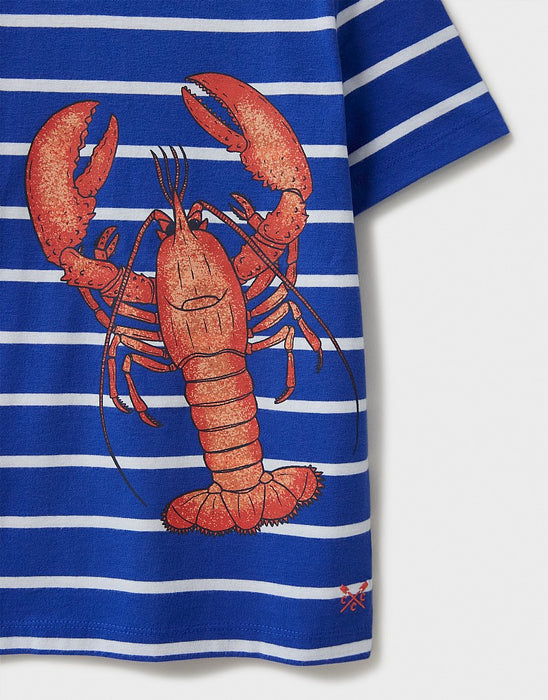 Crew Clothing Boys Stripe Lobster T-Shirt