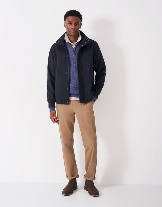 Crew Clothing Men's Fairburn Wool Blend Jacket In Heritage Dark Navy
