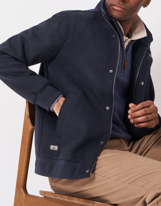 Crew Clothing Men's Fairburn Wool Blend Jacket In Heritage Dark Navy